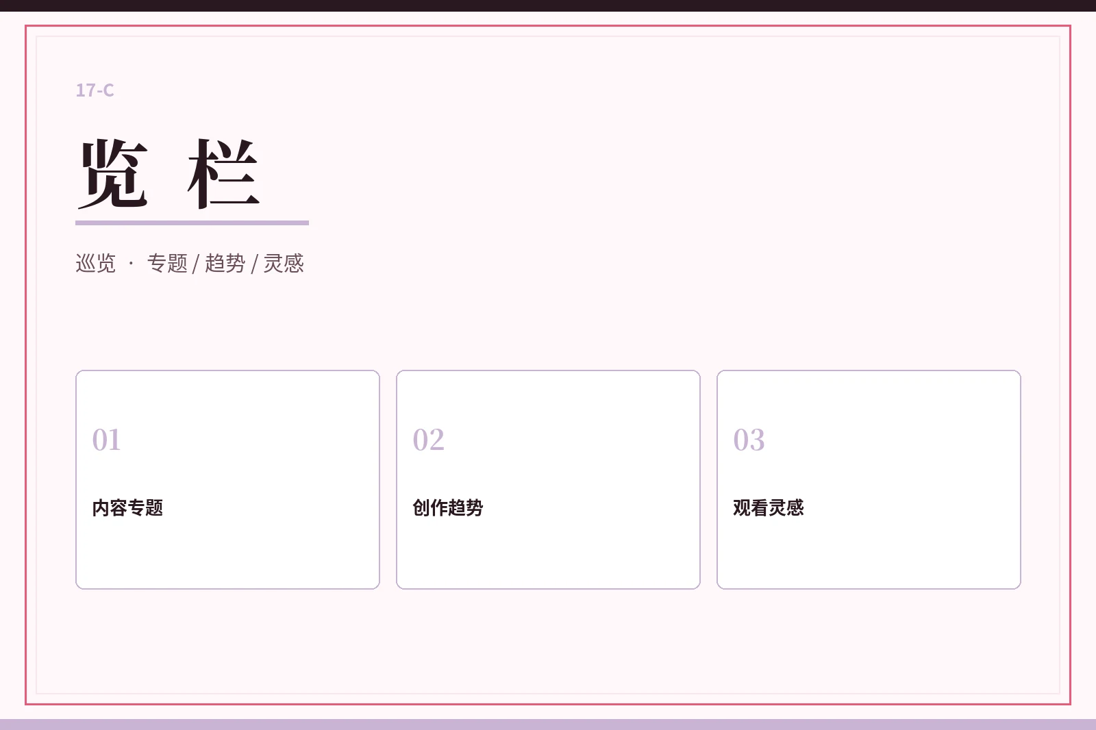 17C览栏内容专题图